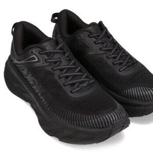 HOKA ONE Bondi 7 Women’s Running Walking Shoes BLACK BBLC SZ 7, 8, 9.5 NEW!